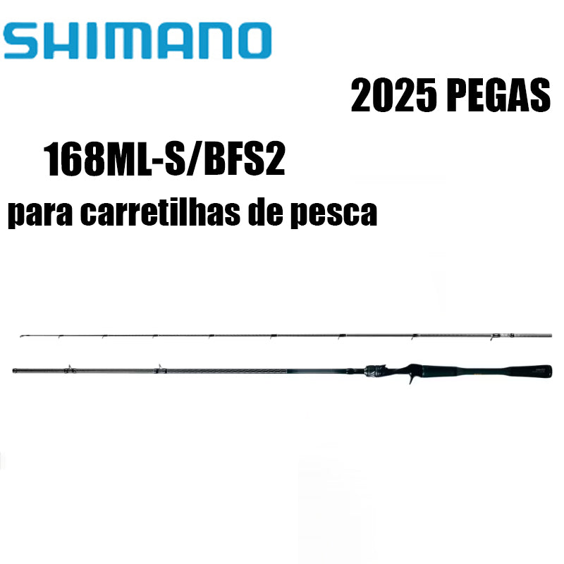 SHIMANO 2025 PEGAS 168ML-S/BFS2 para carretilhas de pesca