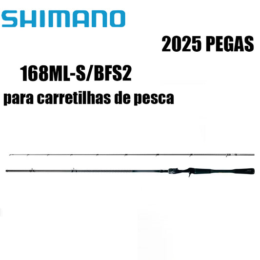 SHIMANO 2025 PEGAS 168ML-S/BFS2 para carretilhas de pesca