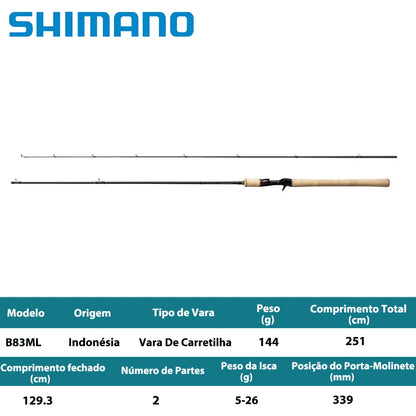 SHIMANO 2020 CARDIFF NATIVE SPECIAL B83ML Vara De Carretilha