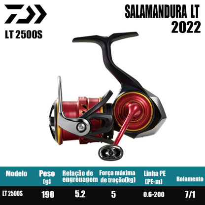DAIWA 2022 SALAMANDURA Carretel de pesca Spinning Reel Água doce Peças de pesca de água salgada Origem Vietnã