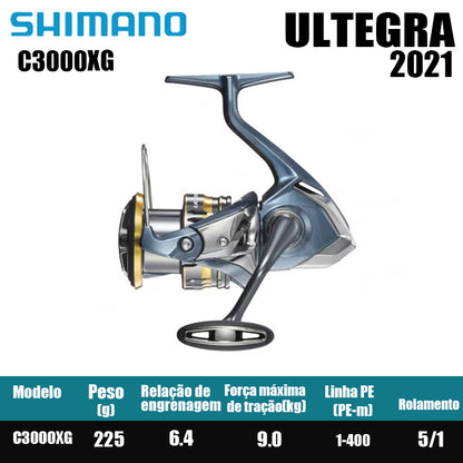 SHIMANO 2021 ULTEGRA Carretel de pesca Spinning Reel Água doce Peças de pesca de água salgada Origem China