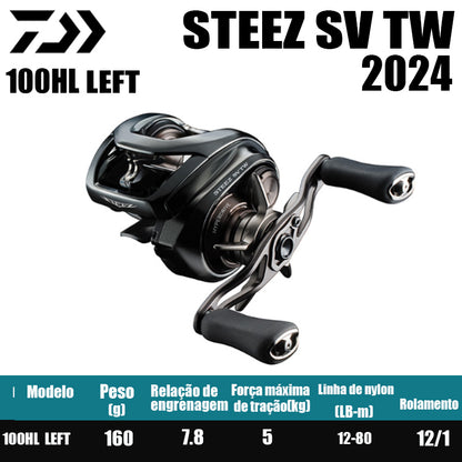 Carretilha De Arremesso DAIWA 2024 STEEZ SV TW, Peça De Reposição Para Pesca Em Água Doce E Salgada. País de origem: Japão
