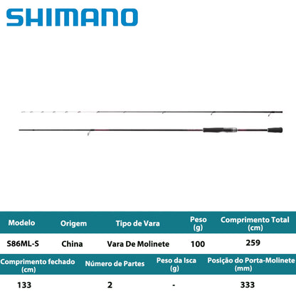 SHIMANO 2023 SEPHIA SS S86ML-S Vara De Molinete