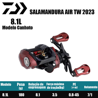 DAIWA 2023 SALAMANDURA AIR TW 8.1L Modelo Canhoto
