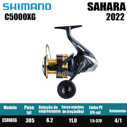 SHIMANO 2022 SAHARA carretel de pesca spinning carretel de água doce peças de pesca de água salgada Origem: Malásia