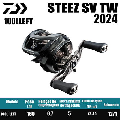 Carretilha De Arremesso DAIWA 2024 STEEZ SV TW, Peça De Reposição Para Pesca Em Água Doce E Salgada. País de origem: Japão