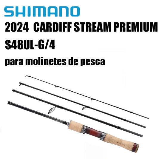 SHIMANO 2024 CARDIFF STREAM PREMIUM S48UL-G/4 para molinetes de pesca