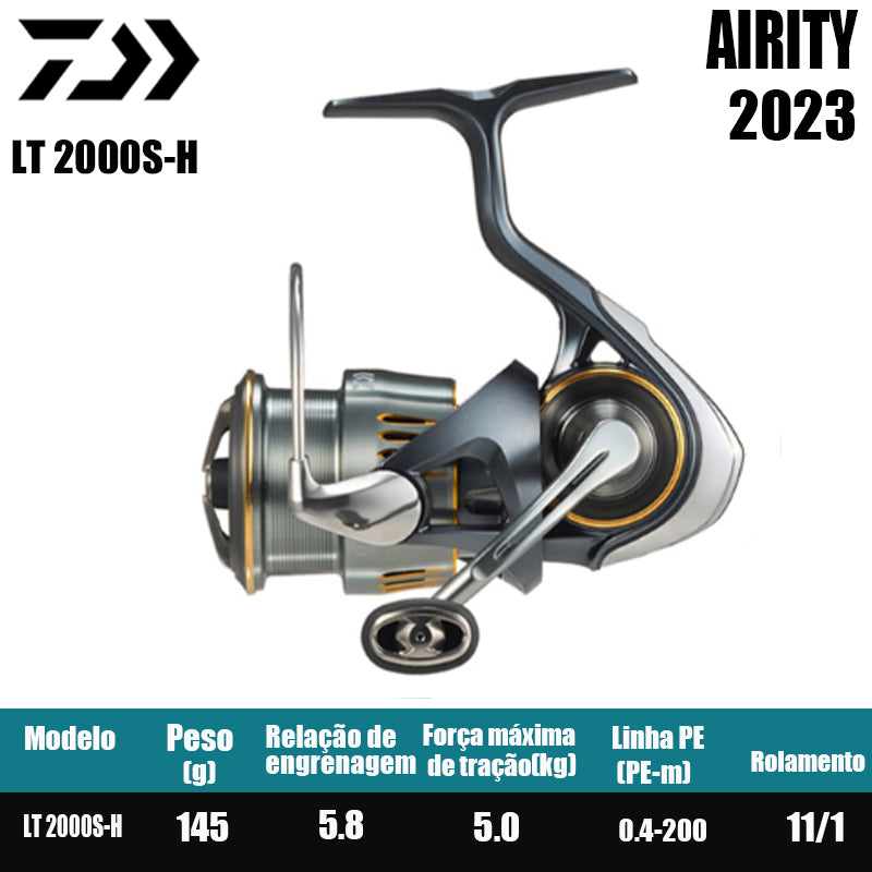 DAIWA 2023 AIRITY Molinete De Pesca Spinning Reel Água Doce Água Salgada Peças De Pesca Origem: Japão