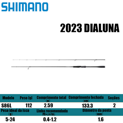 SHIMANO 2023 DIALUNA S86L para molinetes de pesca