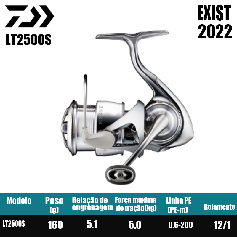 DAIWA 2022 EXIST Molinete De Pesca Spinning Reel Água Doce Água Salgada Peças De Pesca Origem: Japão