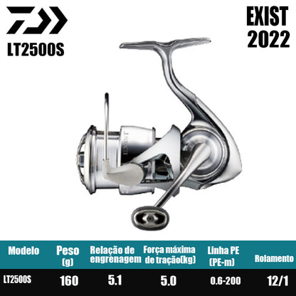 DAIWA 2022 EXIST Molinete De Pesca Spinning Reel Água Doce Água Salgada Peças De Pesca Origem: Japão