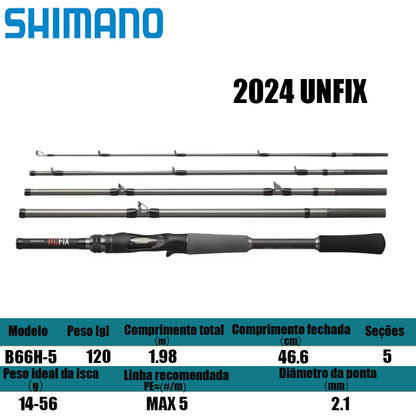 SHIMANO 2024 UNFIX B66H-5 para carretilhas de pesca