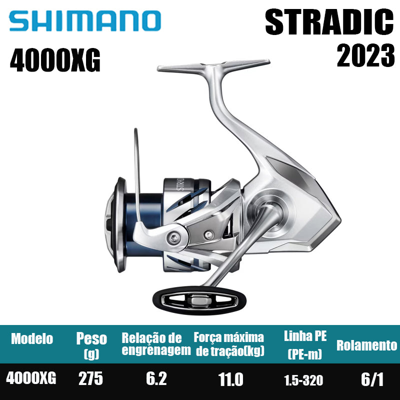 SHIMANO 2023 STRADIC  carretel de pesca bobina giratória de água doce peças de pesca de água salgada Origem: Japão