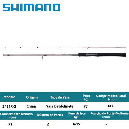 SHIMANO 2021 SCORPION XV 2451R-2 Vara De Molinete