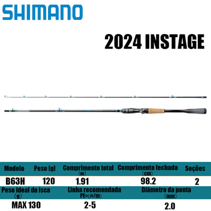 SHIMANO 2024 INSTAGE B63H para carretilhas de pesca