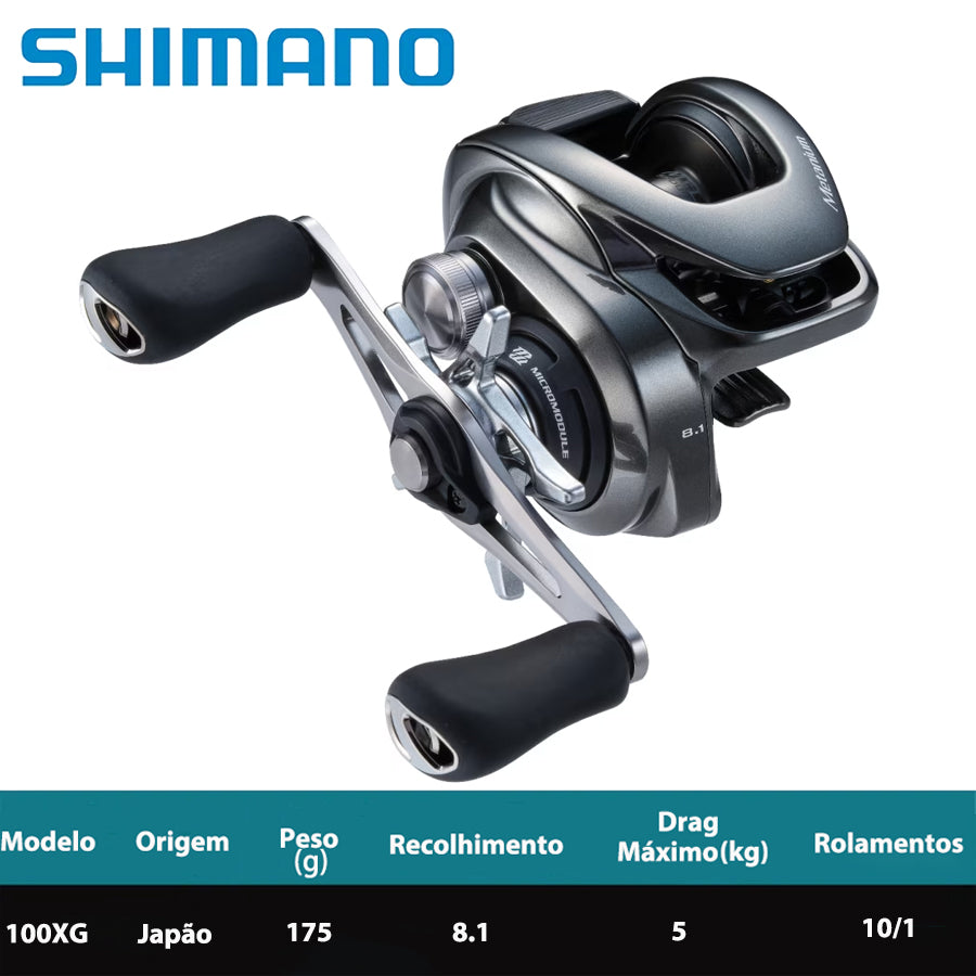 SHIMANO 2023 METANIUM 100XG Carretilha Direita