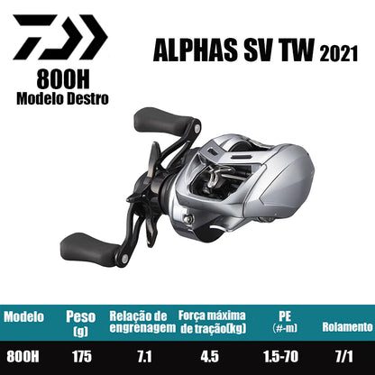 DAIWA 2021 ALPHAS SV TW 800H Modelo Destro