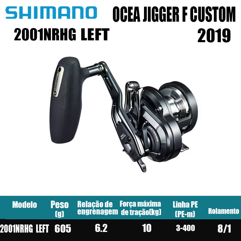 SHIMANO 2019 OCEA JIGGER F CUSTOM 1000 1500 2000 3000, Carretel de Pesca Baitcast para Pesca em Água Salgada  Origem: Japão