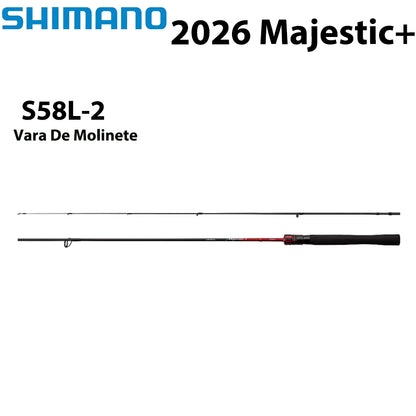SHIMANO 2026 Majestic+ S58L-2 Vara De Molinete