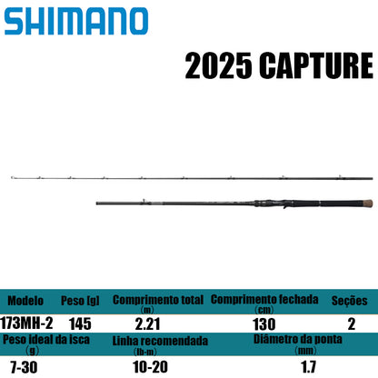SHIMANO 2025 CAPTURE 173MH-2 para carretilhas de pesca