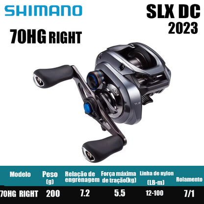 Carretilha De Arremesso SHIMANO 2023 SLX DC , Peça De Reposição Para Pesca Em Água Doce E Salgada. Local De Produção: Malásia.