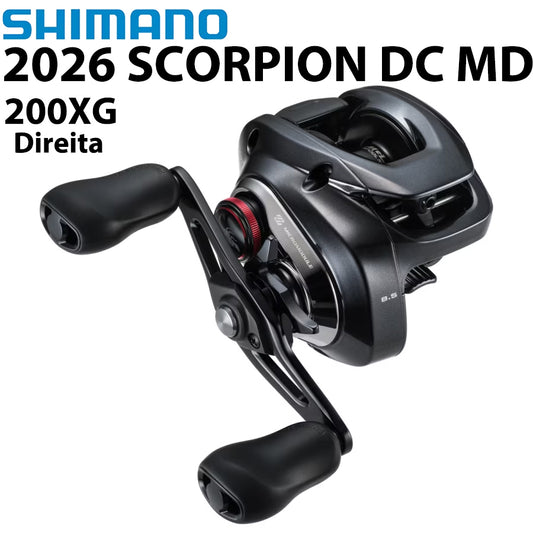 SHIMANO 2026 SCORPION DC MD 200XG Carretilha Direita