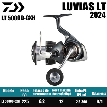 DAIWA 2024 LUVIAS LT carrete de pesca carrete de filação de água doce peças de pesca de água salgada Origem China