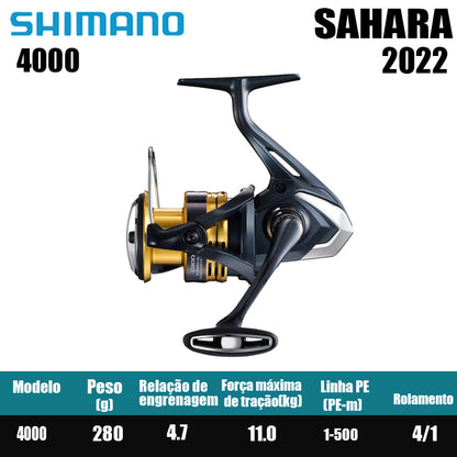 SHIMANO 2022 SAHARA carretel de pesca spinning carretel de água doce peças de pesca de água salgada Origem: Malásia