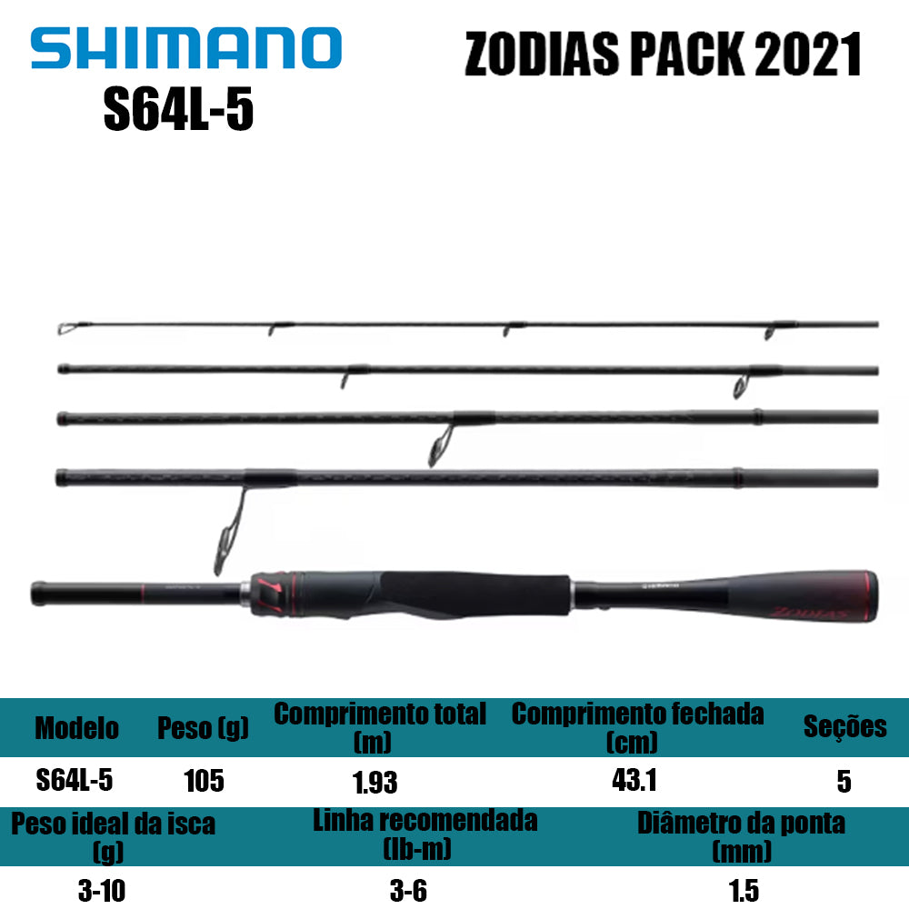 SHIMANO ZODIAS S64L-5 Para Molinete