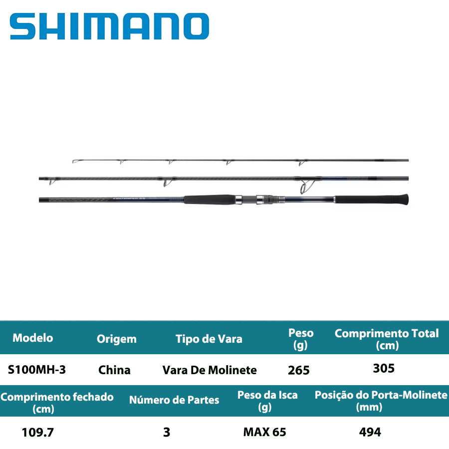 SHIMANO 2024 COLTSNIPER SS S100MH-3 Vara De Molinete