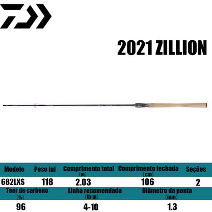DAIWA 2021 ZILLION 682LXS para molinetes de pesca