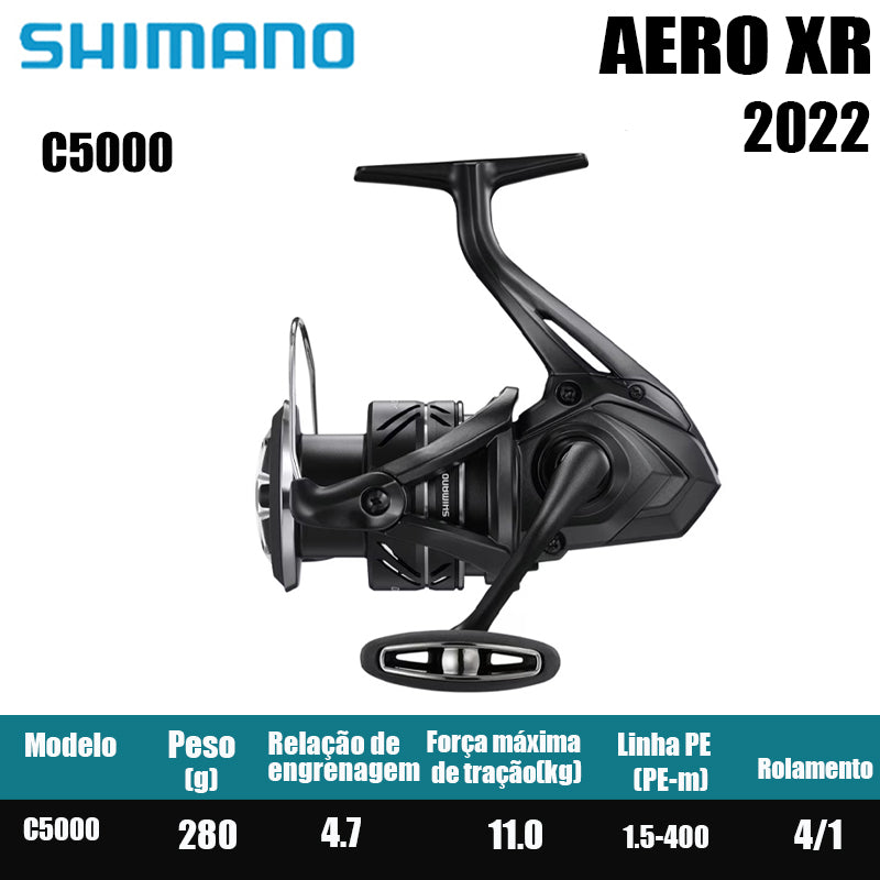 SHIMANO 2022 AERO XR carretel de pesca spinning carretel de água doce peças de pesca de água salgada Origem: Malásia