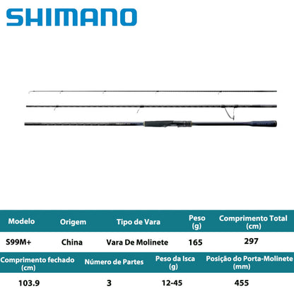 SHIMANO 2026 NESSA XR S99M+ Vara De Molinete