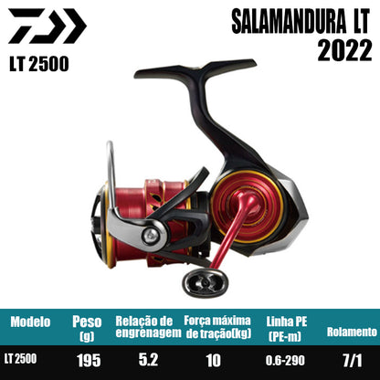 DAIWA 2022 SALAMANDURA Carretel de pesca Spinning Reel Água doce Peças de pesca de água salgada Origem Vietnã