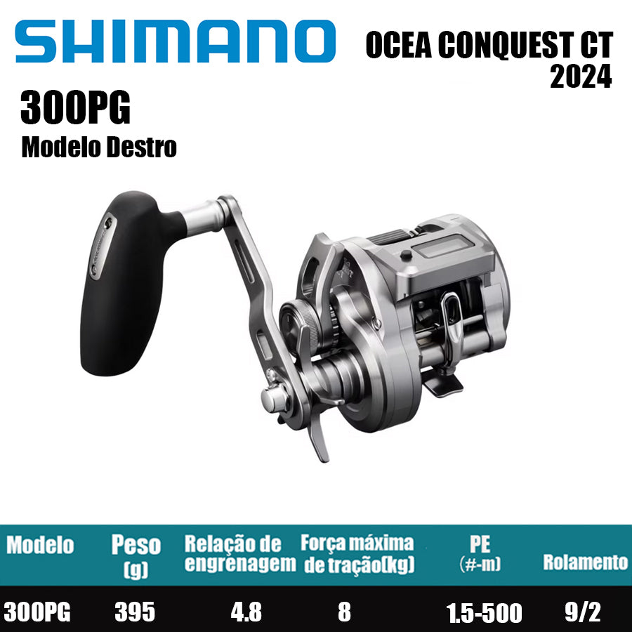 SHIMANO 2024 OCEA CONQUEST CT 300PG Modelo Destro