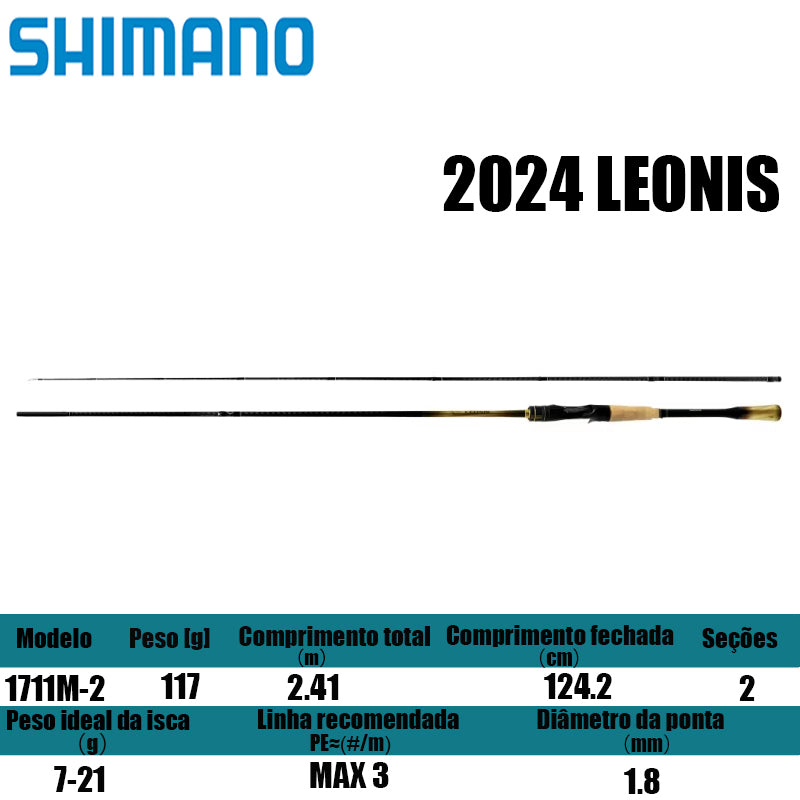 SHIMANO 2024 LEONIS 1711M-2 para carretilhas de pesca