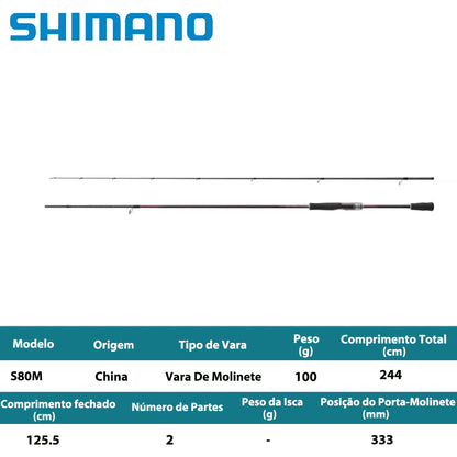 SHIMANO 2023 SEPHIA SS S80M Vara De Molinete