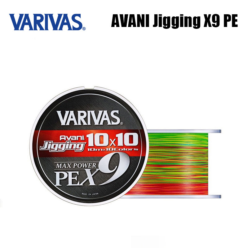 Varivas Avani Jigging X9 PE Linha De Pesca PE 300M Cores Variadas (2 Carretéis)