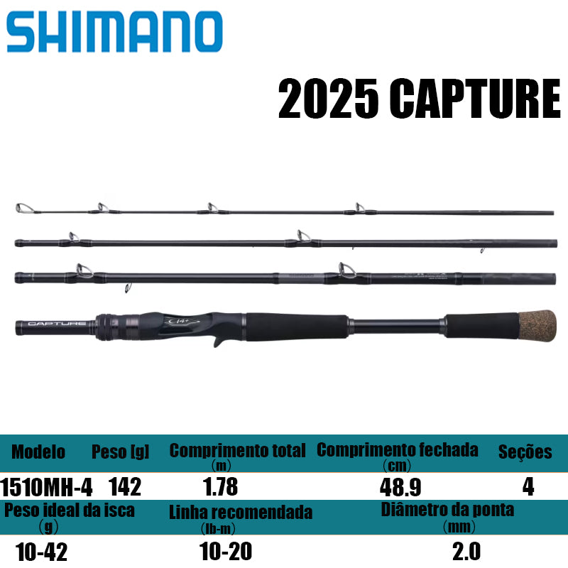 SHIMANO 2025 CAPTURE 1510MH-4 para carretilhas de pesca