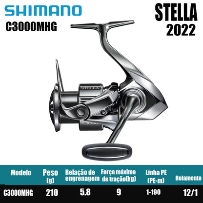 SHIMANO 2022 STELLA  carretel de pesca bobina giratória de água doce peças de pesca de água salgada Origem: Japão