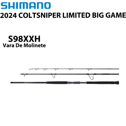 SHIMANO 2024 COLTSNIPER LIMITED BIG GAME S98XXH Vara De Molinete