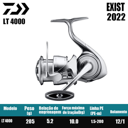 DAIWA 2022 EXIST Molinete De Pesca Spinning Reel Água Doce Água Salgada Peças De Pesca Origem: Japão