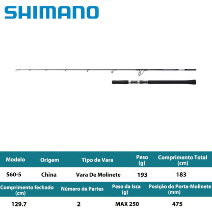SHIMANO 2021 GRAPPLER BB TYPE J S60-5 Vara De Molinete