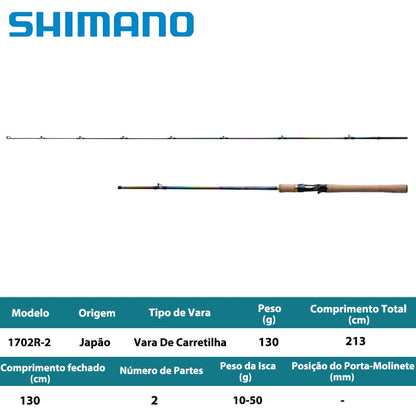 SHIMANO 2023 WORLD SHAULA LIMITED 1702R-2 Vara De Carretilha
