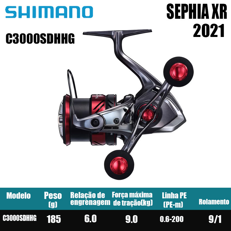 SHIMANO 2021 SEPHIA XR carretel de pesca spinning carretel de água doce peças de pesca de água salgada Origem: Malásia