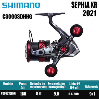 SHIMANO 2021 SEPHIA XR carretel de pesca spinning carretel de água doce peças de pesca de água salgada Origem: Malásia