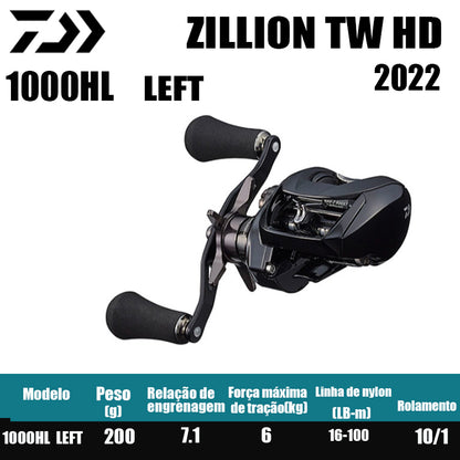 Carretilha De Arremesso DAIWA 2022 ZILLION TW HD 1000XHL, Peça De Reposição Para Pesca Em Água Doce E Salgada. País de origem: Japão