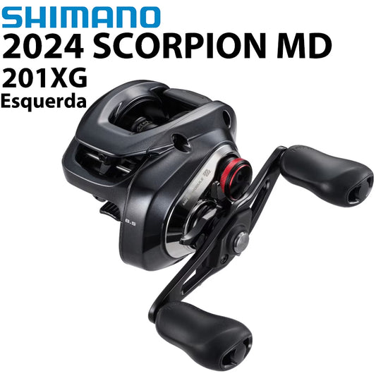 SHIMANO 2024 SCORPION MD 201XG Carretilha Esquerda