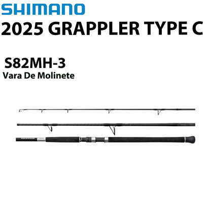 SHIMANO 2025 GRAPPLER TYPE C S82MH-3 Vara De Molinete