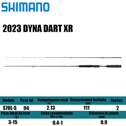 SHIMANO 2023 DYNA DART XR S70L-S para molinetes de pesca